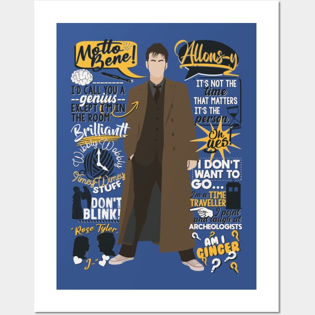 10th Doctor Quotes Wall Art by MrSaxon101